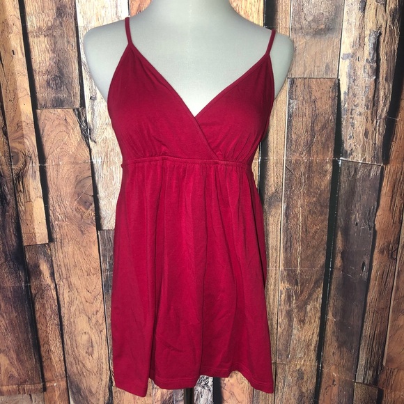 Express Tops - Express Deep V Babydoll Tank Top